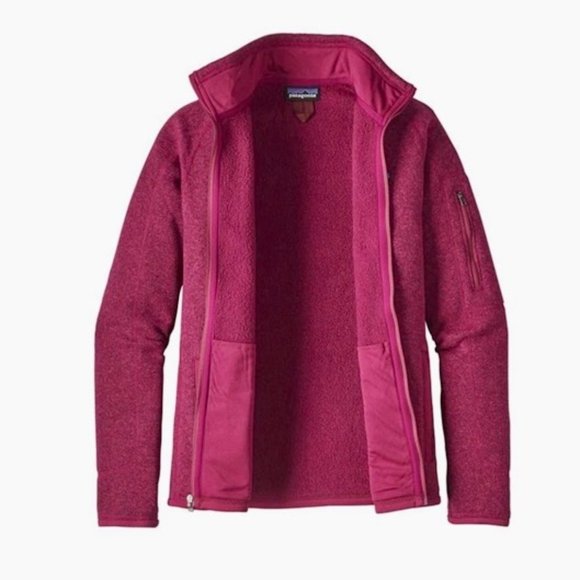 Patagonia Better Sweater Hot Pink Fleece Full Zip Jacket (Size S) - Picture 2 of 2